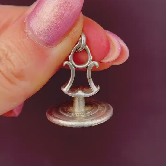 Antique Georgian Anchor Sterling Silver Fob Seal | Dated 1818