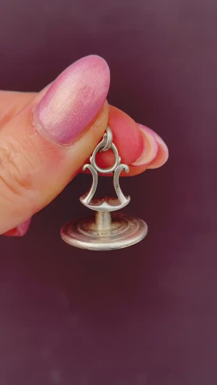 Antique Georgian Anchor Sterling Silver Fob Seal | Dated 1818