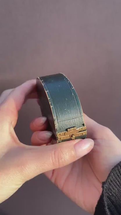 Antique 15ct Gold Victorian Opal and Old Cut Diamond Bangle Bracelet