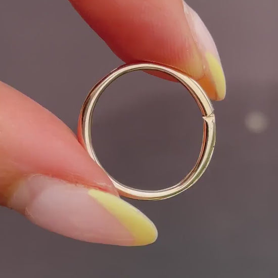 Antique 9ct Gold Split Ring, 20mm