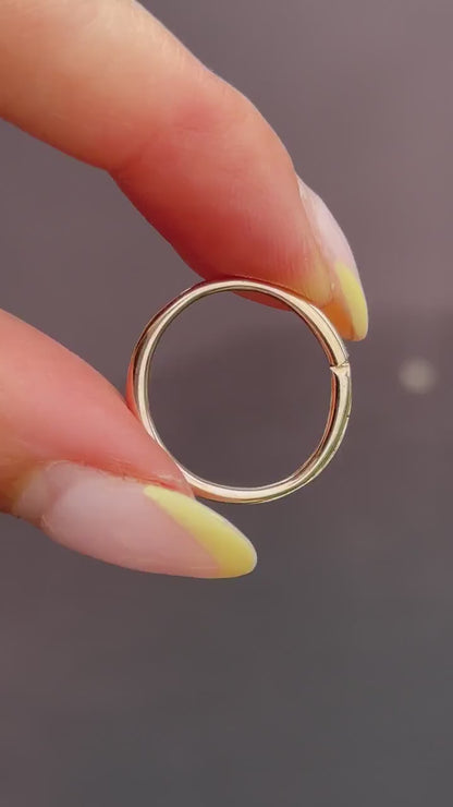 Antique 9ct Gold Split Ring, 20mm
