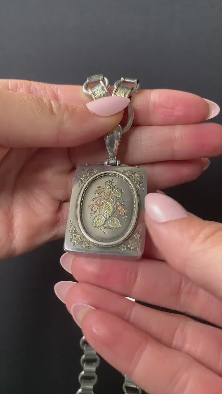 Sterling Silver Vintage Heart Locket Necklace - Affordable - Martha Jackson