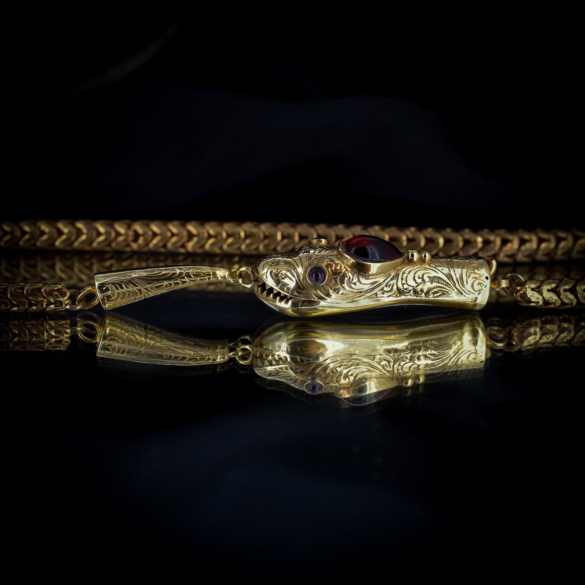 Antique Gold Snake Bracelet  Gold snake jewelry, Snake bracelet