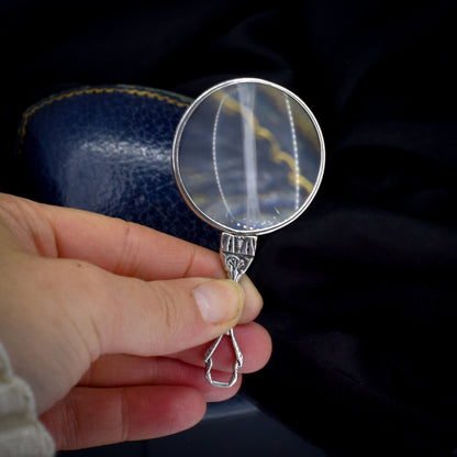 Vintage Sterling Silver Quizzing Magnifying Glass Pendant