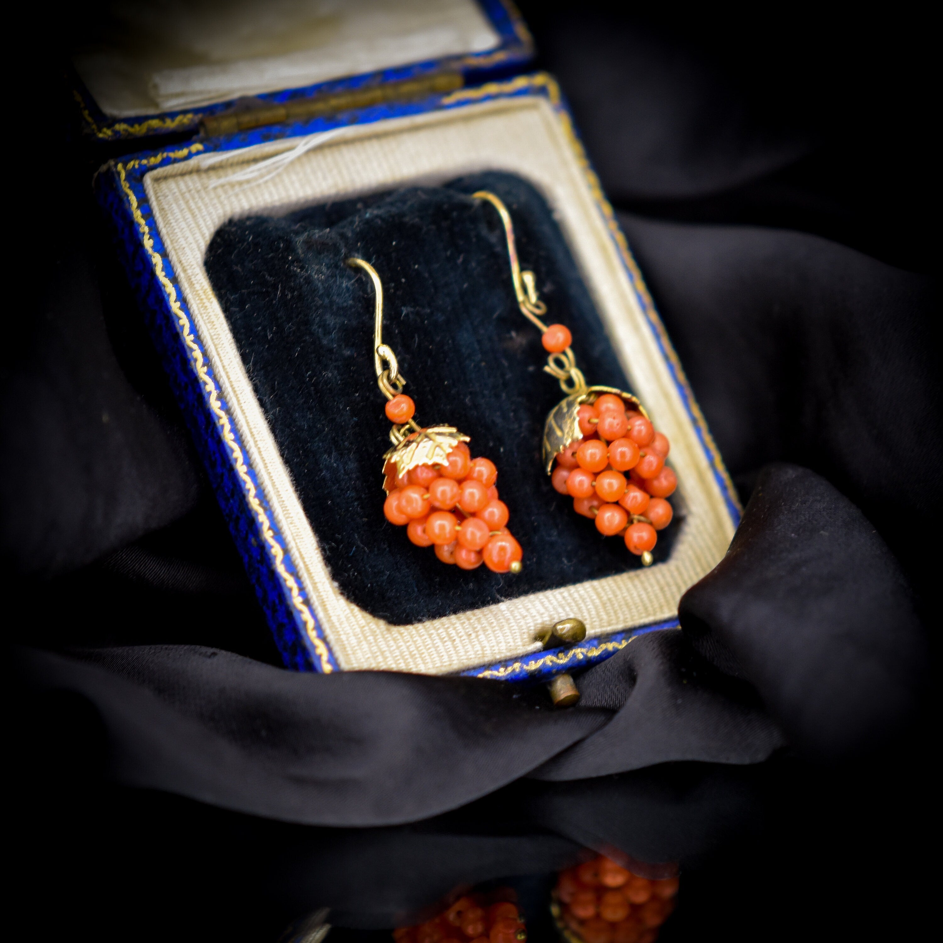 Fine Antique Etruscan Revival Coral Earrings – Fetheray