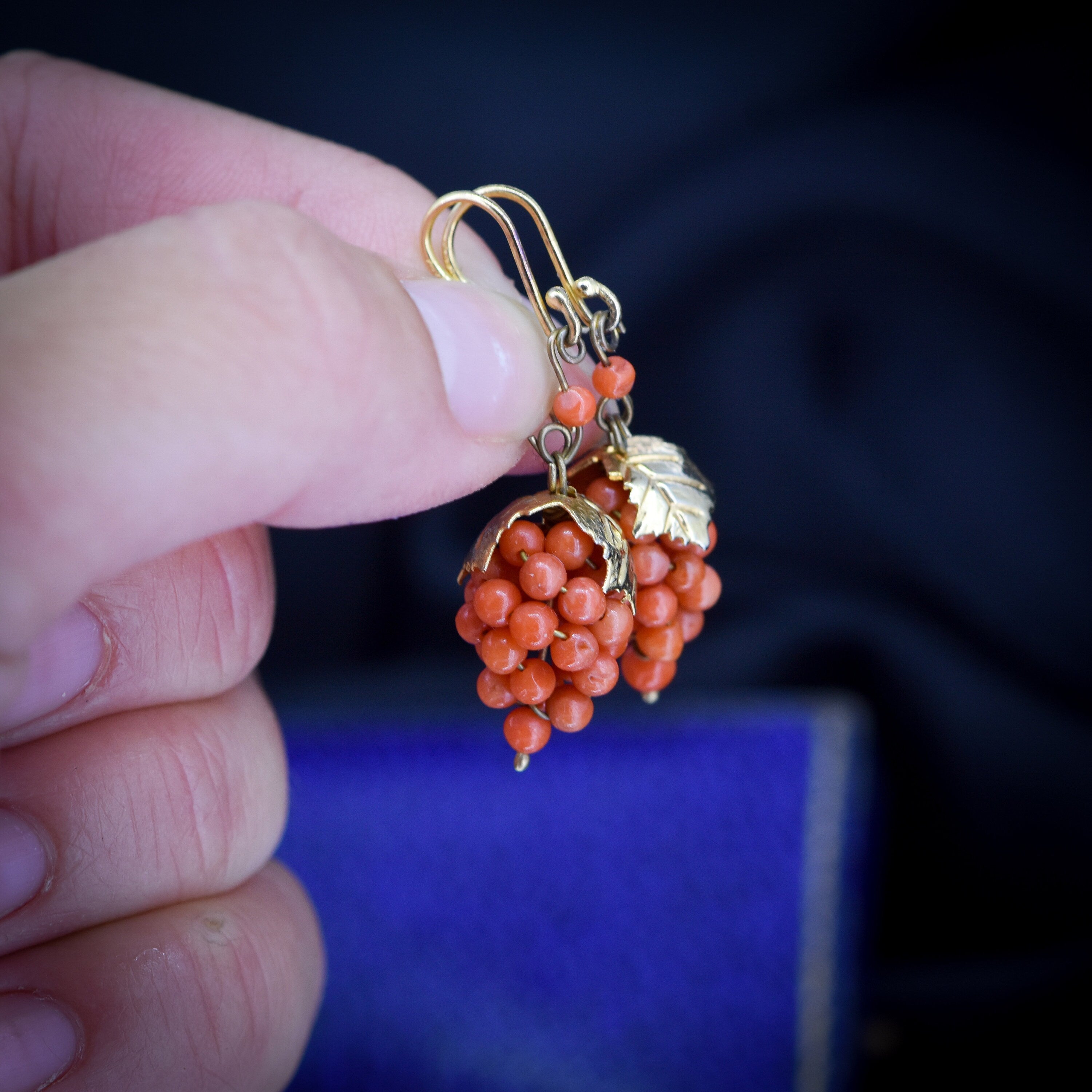 Art Deco Carved Resin Faux Coral Earrings - Bloomsbury Antiques –  Bloomsbury Antiques Australia