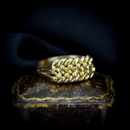 Antique Victorian 18ct Yellow Gold Keeper Ring | Birmingham 1900
