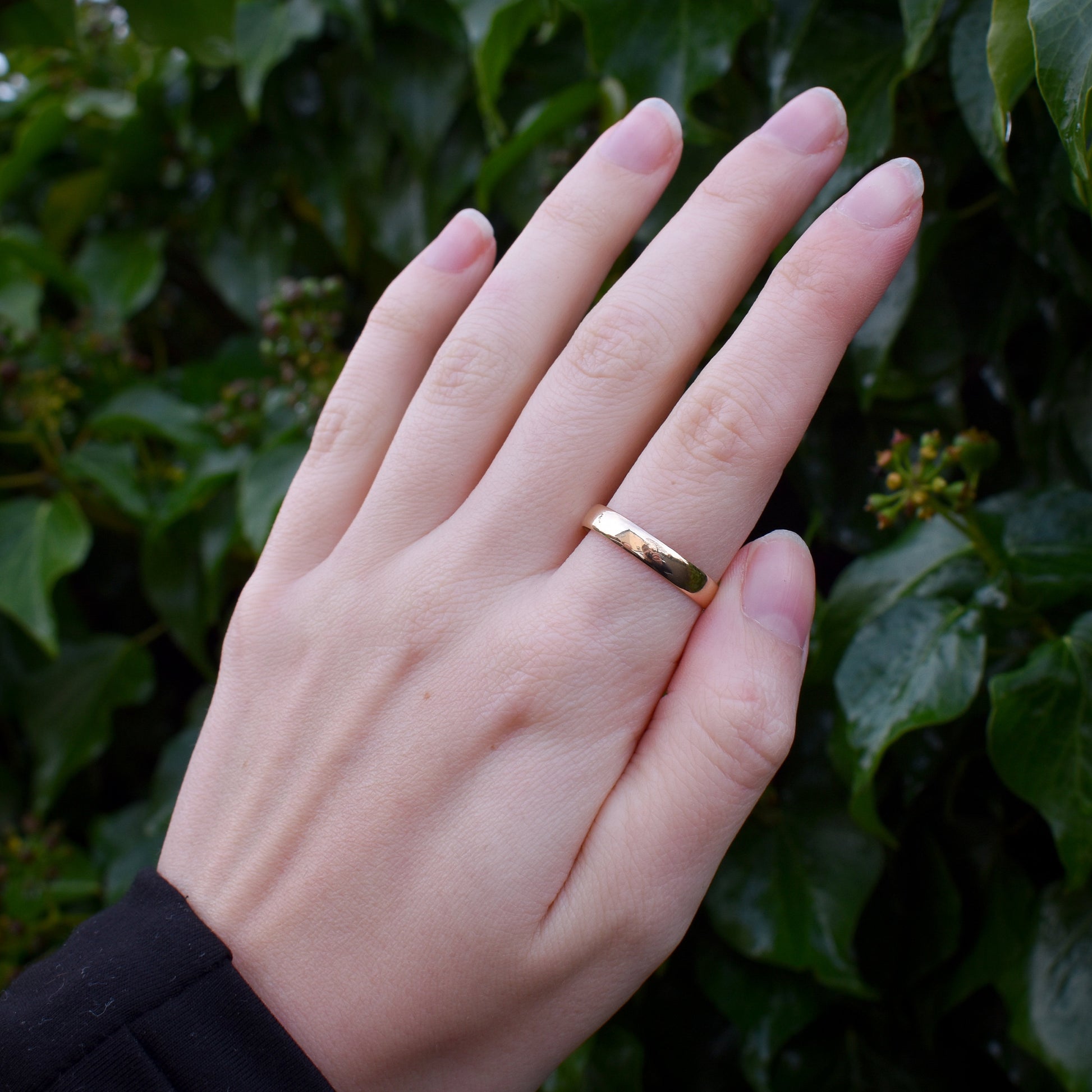 Antique Victorian '1890' 18ct Gold Plain Stacking Wedding Band Ring