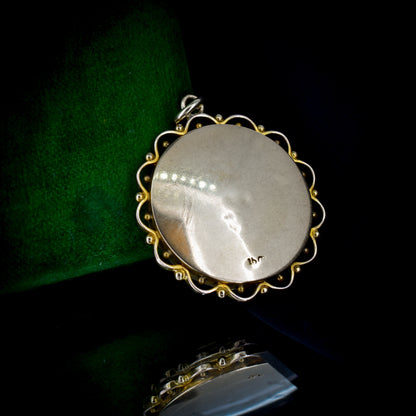 Antique 15ct Gold Gemstone Shaker Locket Pendant