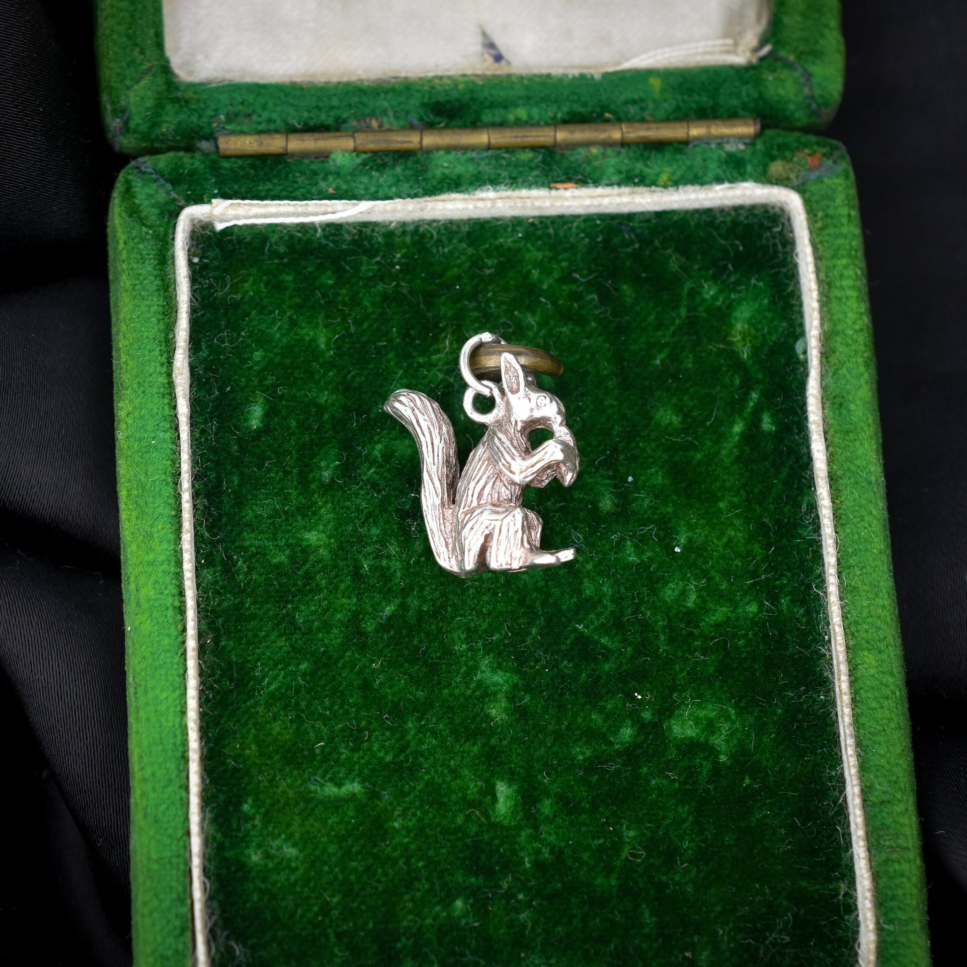 Vintage Sterling Silver Squirrel Animal Charm Pendant